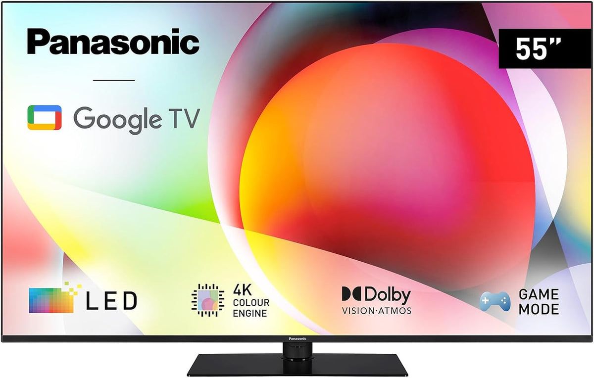 Panasonic TN-55W70AEZ Téléviseur, 55 Pouces, pour Une expérience visuelle, Bluetooth, Mode Jeux, 2024, éclairage LED, Dolby Vision, Dolby Atmos