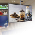 Écran graphiques LCD, télécommande, verre, 32 pouces, Écran publicitaire numérique LED extérieur, éclairage LED, Wi-Fi, portable