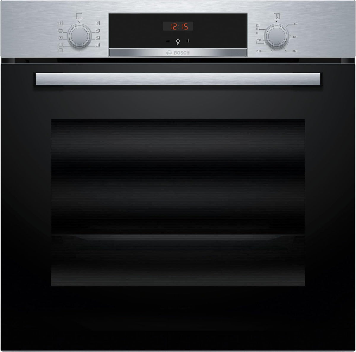 Four encastrable, 595 × 594 × 548 cm, éclairage LED, acier inoxydable, Bosch, 71 l, 560 cm, 568 cm, 585 cm, 595 cm, 550 cm, 7 modes