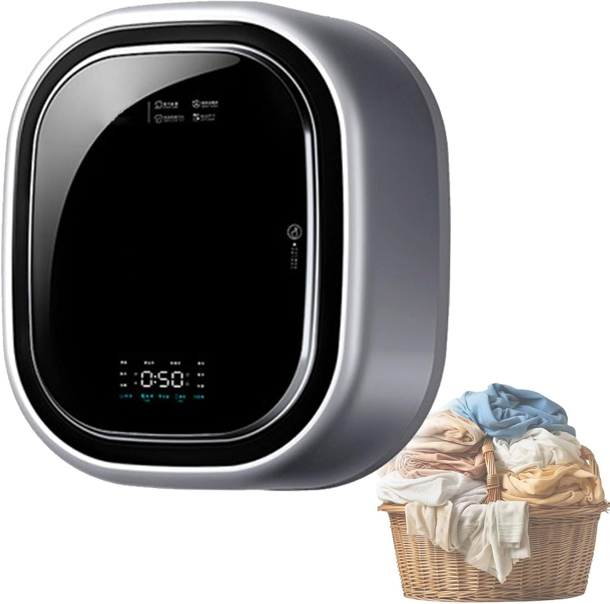 Mini lave-linge GEHPYYDS, télécommande, 55 dB, pour salle de bain, 65 dB, portable, lave-linge frontal, lave-linge électrique compact mural