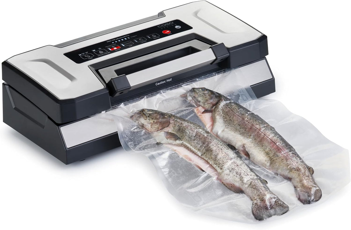 Appareil de mise sous vide, 20 × 300 cm, réglable, Caso, 30 × 300 cm, 5 × 20 × 30 cm, 3 × 25 × 35 cm, 2 × 30 × 40 cm, 20 L, 2, 5 mm