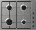 Plaque de cuisson CANDY CHW6LBX, 60 cm, Table De Cuisson À Gaz 59.5cm 4 Feux Noir, 7 kW, 4 brûleurs