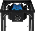 INTEC Réchaud de camping, 145 mm, réglable, H78cm, 4500W, 4.5KW, 1.0mm, Réchaud à Gaz 1 feu 4500W 4 Pieds modulables 3 Hauteurs Bruleur en Fonte