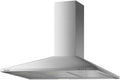 Hotte aspirante BELDEKO, Hotte Murale 90 cm Inox 338 m3/h Évac/Recyclage, éclairage LED, 900 mm, 485 mm, 980 mm, 63 dB, acier inoxydable, réglable