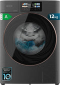 Cecotec Lave-linge, 1400 tr/min, réglable, 52 cm, 13 Programmes, Design Core Matrix écran 9, 2', fonction vapeur, Moteur Direct Drive
