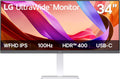 LG Moniteur PC, 34U530A-W, USB Type-C, 34 pouces, 34U530A-W 34 pouces UltraWide WFHD, 100Hz, VESA DisplayHDR 400, Blanc, Full HD