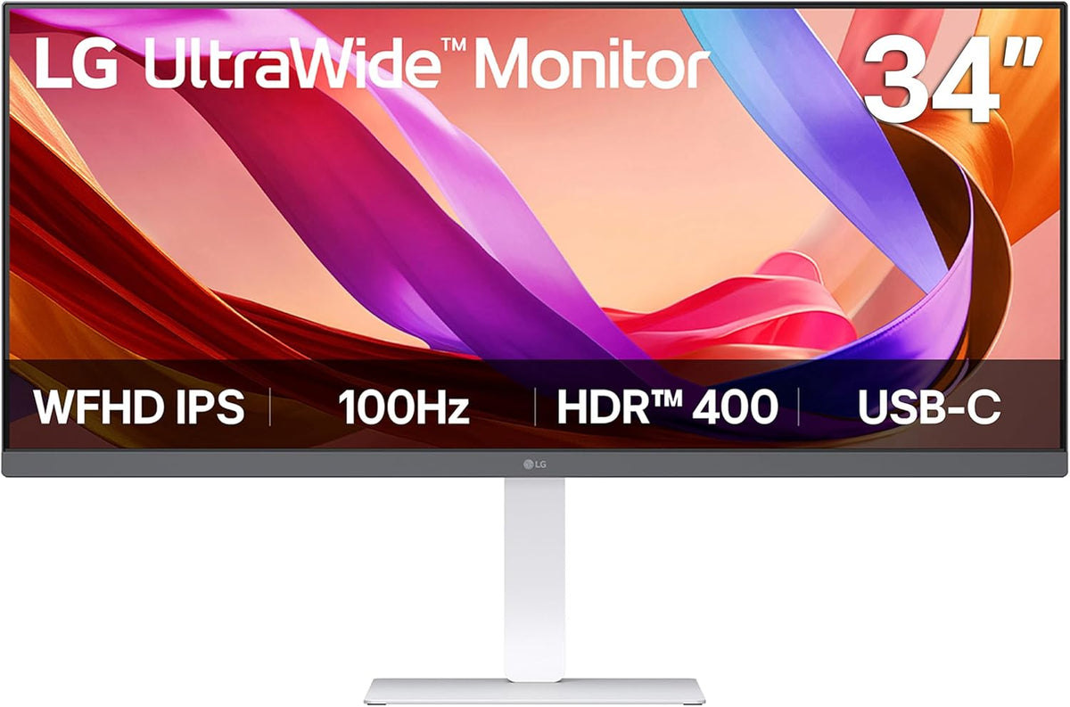 LG Moniteur PC, 34U530A-W, USB Type-C, 34 pouces, 34U530A-W 34 pouces UltraWide WFHD, 100Hz, VESA DisplayHDR 400, Blanc, Full HD