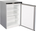 MBH - MAQUINARIA BAR HOSTELERÍA Congélateur, 540 × 600 × 870 mm, réglable, acier inoxydable, 112 L, 75 W, 41 dB, 3 étagères, 25 °C