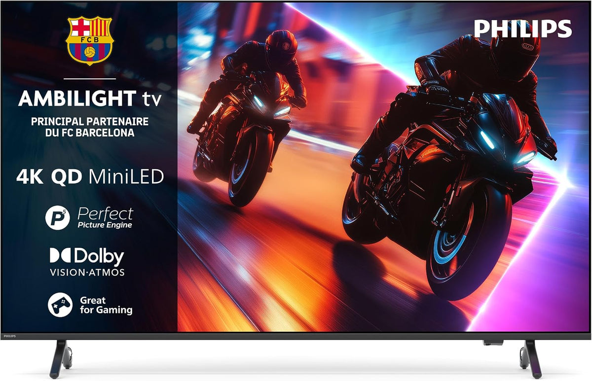 PHILIPS 55MLED910 Téléviseur, Écran 55 Pouces avec P5 Perfect Picture Engine Ultra HD, 4K UHD, Mini LED, éclairage LED, Dolby Vision
