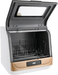 Queeucaer Lave-vaisselle, 800 W, pour petites maisons, portable, appartements, dortoirs, bateaux, camping-cars, caravanes et plus encore