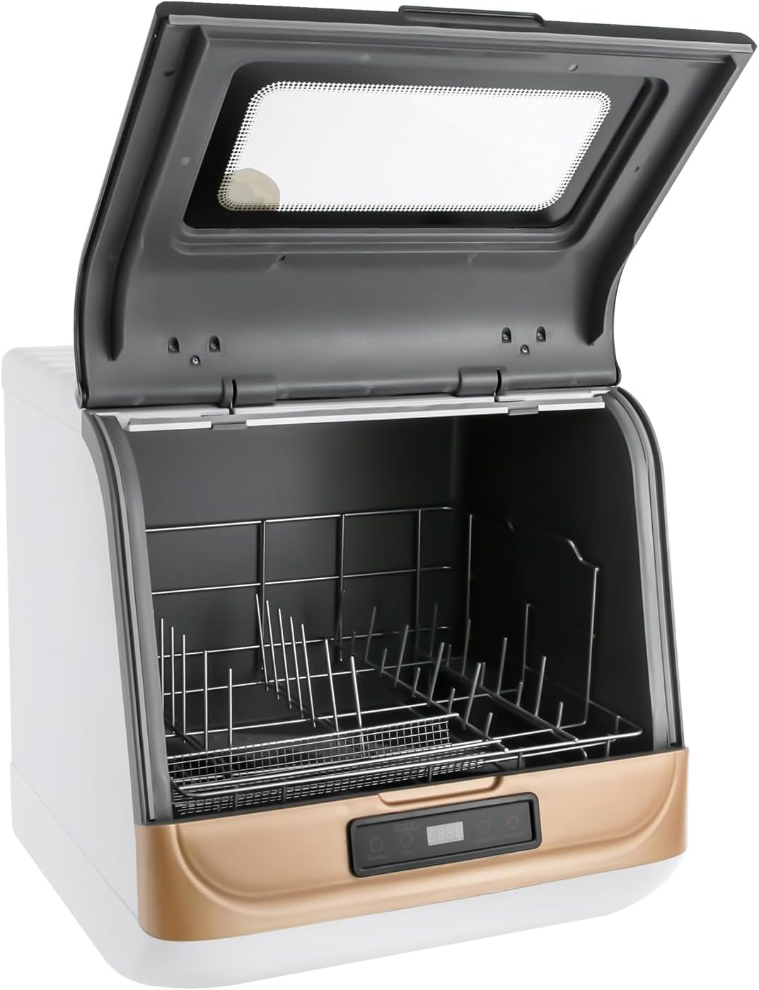 Queeucaer Lave-vaisselle, 800 W, pour petites maisons, portable, appartements, dortoirs, bateaux, camping-cars, caravanes et plus encore