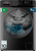 Lave-linge Cecotec, Avec fonction vapeur, 1400 tr/min, 7 Kg, Capacité de 7 Kg, 15 Programmes, moteur Inverter, Classe A