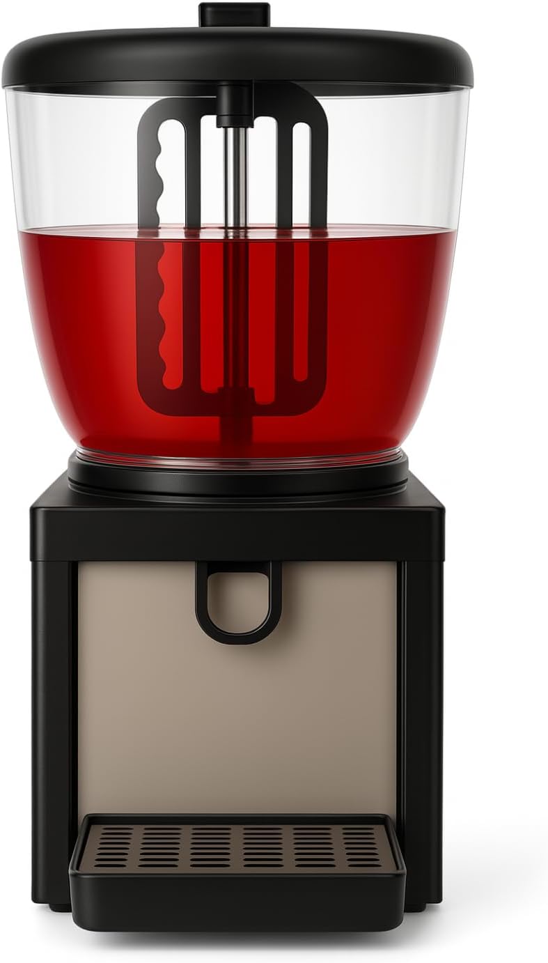 Distributeur de boissons, R290, 20L, 10°C, 240W, Distributeur de Jus Réfrigéré 20L, 1 Cuve, 7 à 10°C