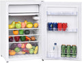 GOPLUS Réfrigérateur, 53 × 52, 5 × 83 cm, Frigo Silencieux avec 7 Réglages de Température et Compresseur Efficace, verre, 123 L, 113 L, 10 L