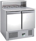 Réfrigérateur Afi Collin Lucy, 230 V, acier inoxydable, 70 mm, 150 mm, 900 mm, 700 mm, 1075 mm, 5 niveaux, 2 Portes, 2°C, 8°C