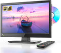 Desobry Téléviseur 16 pouces Full HD 1080p avec lecteur DVD intégré, HDMI, USB et tuner ATSC
