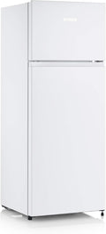 Réfrigérateur Severin, éclairage LED, 55 cm, verre, 143, 4 × 55 × 54, 2 cm, 40 dB, Longueur 55 cm, 2 portes, 165L, 41L, 2kg, 206 litres