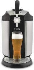 H.Koenig Tireuse à bières, Compatible avec les Fûts Universels Pressurisés/Non Pressurisés de 5L, acier inoxydable, 5 L, BW1890, 12 °C, réglable
