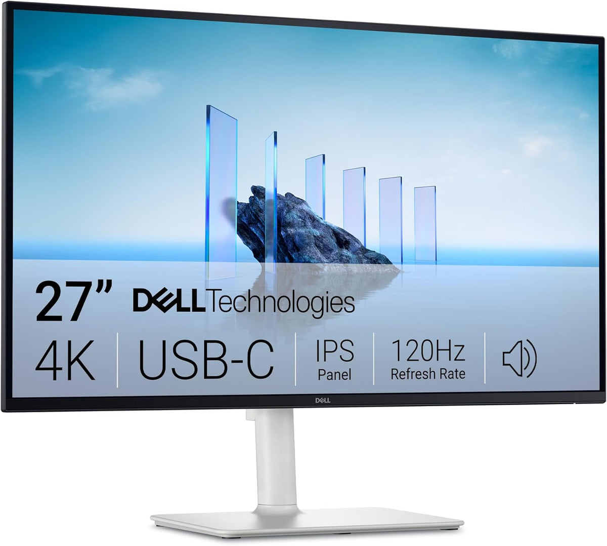 Dell S2725QC Moniteur 27 pouces 4K UHD IPS, 120 Hz, USB-C 65 W, 99 % sRGB, FreeSync Premium