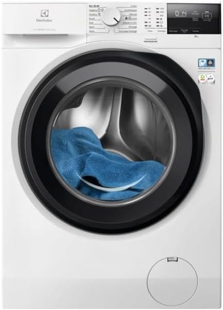Lave-linge Electrolux EW6FI4805AR, réglable, 59.6 × 84.7 × 57.6 cm, acier inoxydable, 84, 7 × 59, 6 × 54, 7 cm, 1400 tr/min, 12 programmes