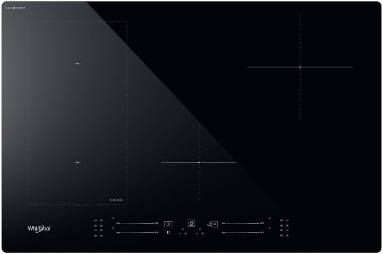 Plaque de cuisson Whirlpool, 77 cm, 770 × 510 × 54 mm, 7200 W, 240 V, 770 mm, 510 mm, 60 Hz, 4 brûleurs