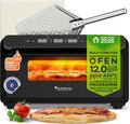 TurboTronic By Z-LINE Four à pizza, réglable, acier inoxydable, 31 cm, Utilisation intérieur/extérieur, 2000 W, 13 L, 30 cm, 12 pouces, 430°C