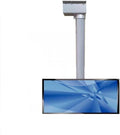 Support TV mural, support de plafond télescopique en hauteur réglable pour téléviseurs grand écran, 40 cm, télécommande, portable
