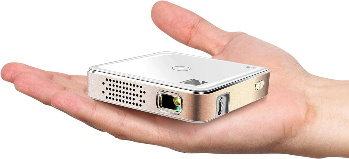 Vidéoprojecteur, 3, 5 mm, éclairage LED, KODAK, 1, 5 W, Projecteur portable Ultra Mini 75, écran 100, Projecteur DLP LED HD rechargeable