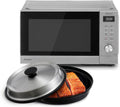 Four micro-ondes, acier inoxydable, 1000 W, Panasonic, 330 mm, NN-Gd38qsepg nN-Gd38qsepg, 18 programmes, fonction gril, fonction vapeur, verre