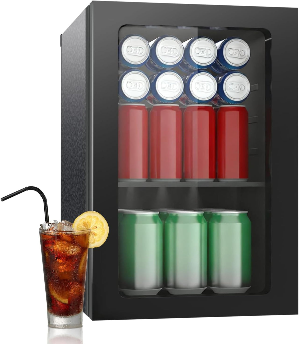 DollarDash Mini réfrigérateur, 20 L, réglable, 220 V, 240 W, 4°C, 24 canettes/20 litres, réfrigérateur avec étagères amovibles réglables