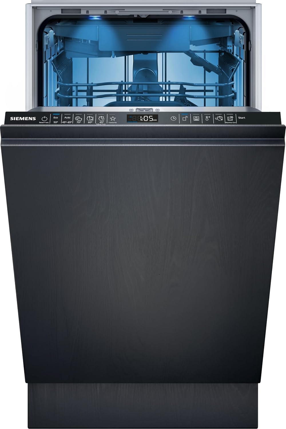 SIEMENS SR65EX09ME iQ500 Lave-vaisselle, 45 cm, réglable, 81, 5 × 44, 8 × 55 cm, varioSpeed Plus, autoOpen dry, smartStart, tiroir vario, aquaStop