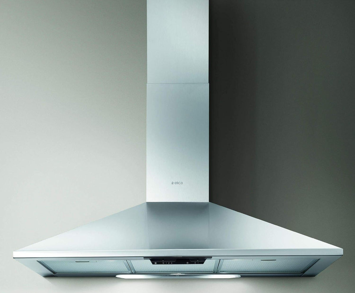 Hotte aspirante Elica 400m3, Missy IX/A/90 Monté au mur Acier inoxydable 400m3/h, 28 W, 90 cm, 400 m3/h, Hottes, Conduit