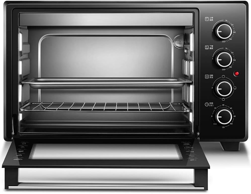 Four à pizza, Minuterie de 35 L avec contrôle la température, OIFAODAO, 500 × 300 × 330 mm, 6 fonctions, 6 fonctions: cuisson, portable, Petit four