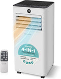 Climatiseur portable, télécommande, 10, 000 BTU, SereneLife, avec télécommande commande et kit de fenêtre, éclairage LED, minuterie