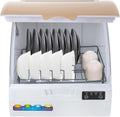 Lave-vaisselle, 800 W, éclairage LED, 3 modes, séchage à l'air, 70 °C, écran LED, portable, cuisines, appartements