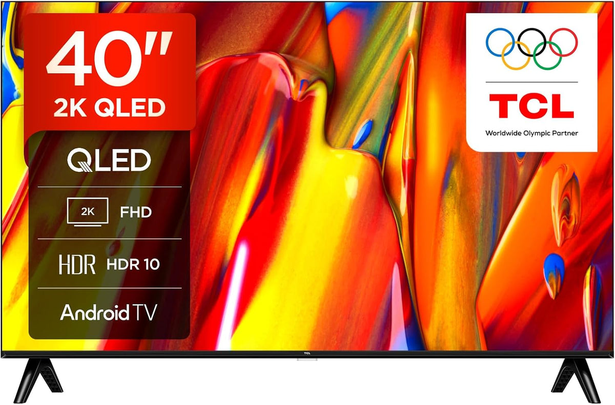 Téléviseur TCL 40V5C, TV QLED Direct LED Smart Full HD 40' avec Android TV & HDR, éclairage LED
