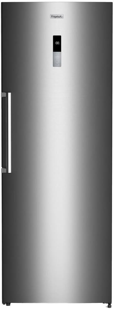 FrigeluX RANF445XD Réfrigérateur, 475 L, No Frost, acier inoxydable, 39 dB, réglable, porte réversible, verre