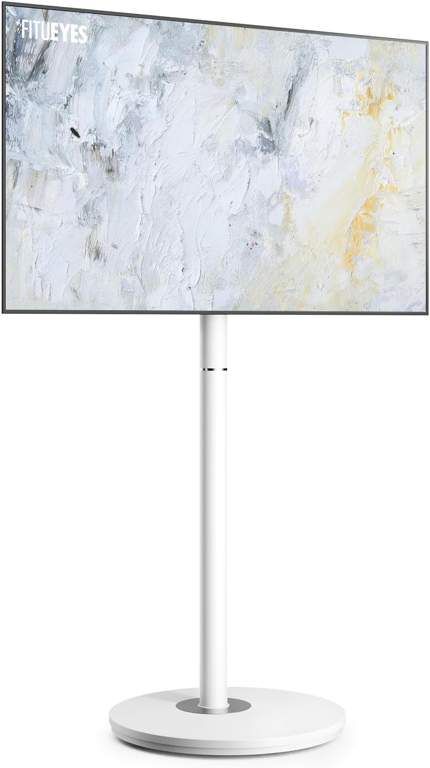 FITUEYES Support TV sur pied, réglable, 400 × 400 mm, 65 Pouces, 35 kg, 200 mm, 35kg, portable