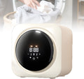 UORDBY Lave-linge séchant, 5 kg, Petit modèle portable à Chargement Frontal avec Panneau de Commande LCD, acier inoxydable, 45 dB