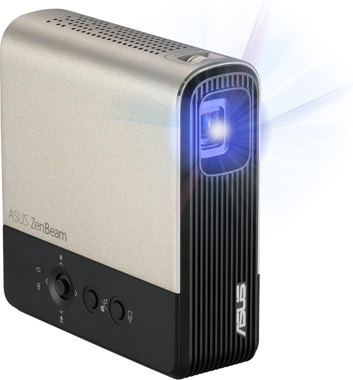 ASUS Vidéoprojecteur, 32 DB, Batterie intégrée 6000 mAh autonomie 4 Heures, ZenBeam E2, Haut-parleurs 3W intégrés, 125% Rec.709 & 100% sRGB