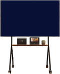 CVdrtyED Support TV sur pied, Chariot Mobile Sur Roulettes Pour Téléviseurs De 49 À 75 Pouces, 600 × 400 Mm, réglable, 200 × 200 mm