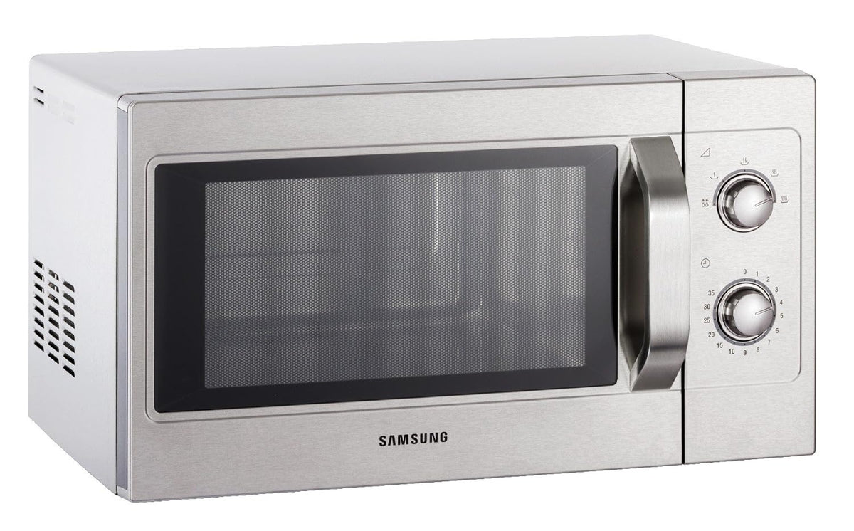 Samsung Four micro-ondes, acier inoxydable, 517 × 412 × 297 mm, pour Usage Professionnel, 26 l, 1 050 W, 5 Niveaux, 230 V, 1099A, 50 Hz, 1, 6 kW