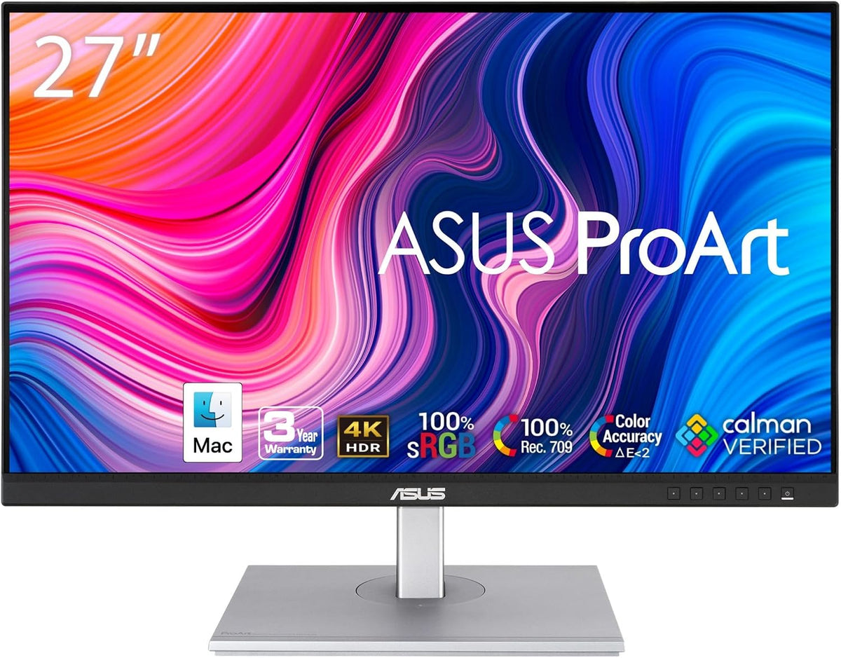 ASUS ProArt PA279CV Moniteur professionnel USB-C, dalle IPS, 100 % sRGB et Rec. 709, alimentation 65 W