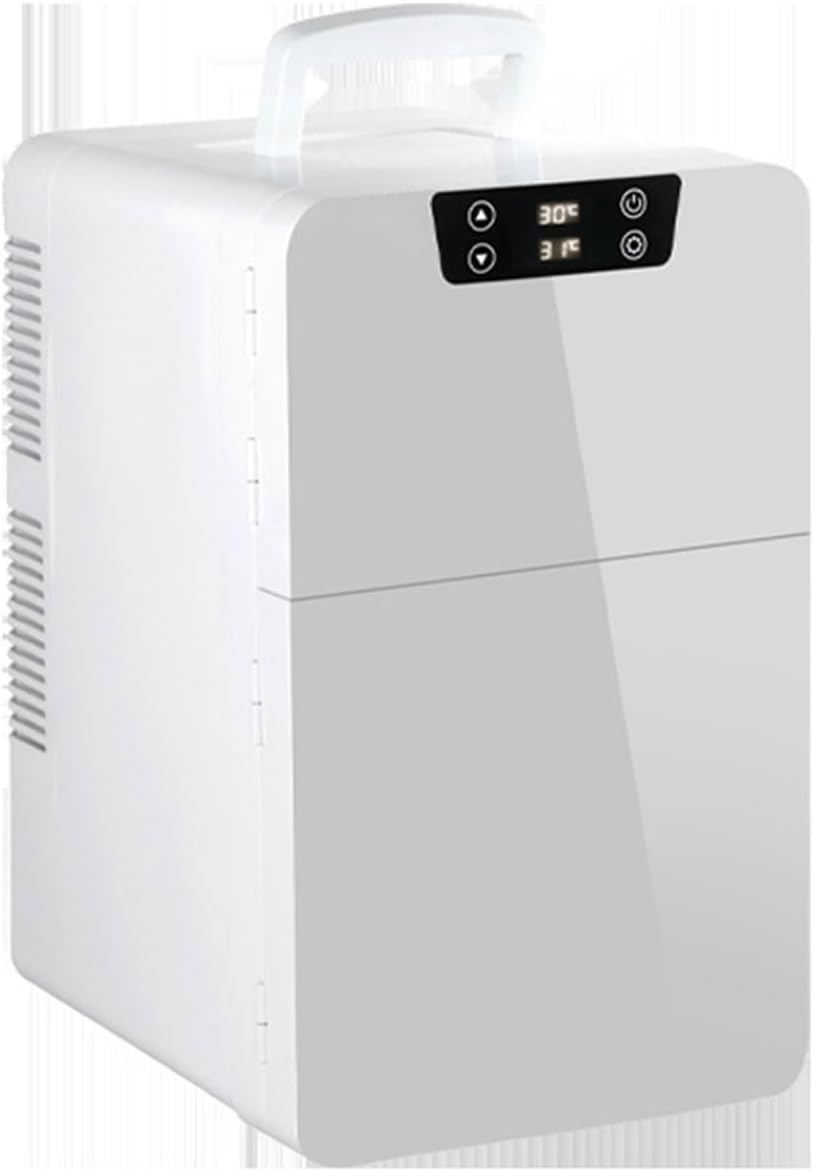 Mini réfrigérateur HHCTEBEC, avec 12 V DC Et 220 V AC, 20 L Petit Refroidisseur De CosméTiques pour Boissons, 25 dB, 20 °C, 65 °C, 12V